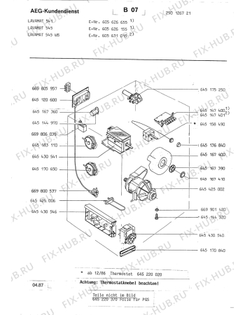 Взрыв-схема стиральной машины Aeg LAV545 - Схема узла Section4